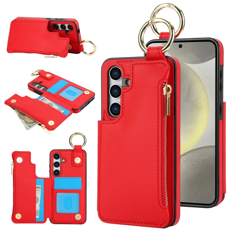 RFlD Anti-theft Double Buckle Ring Zipper Card Phone Case, Series 1