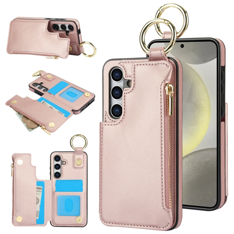 RFlD Anti-theft Double Buckle Ring Zipper Card Phone Case, Series 1