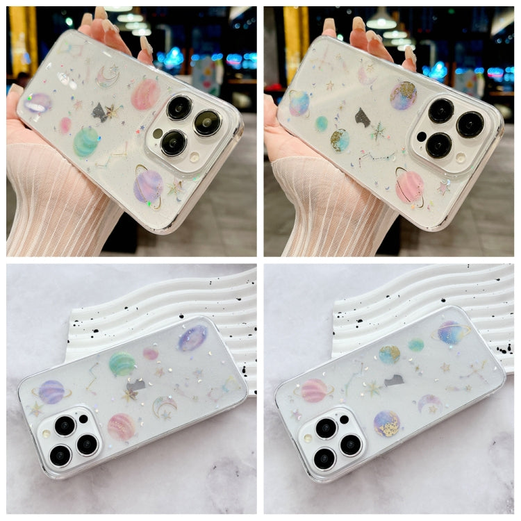 Cosmic Star Glitter Epoxy TPU Phone Case, Series 1