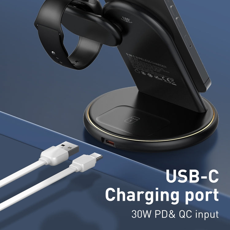 LDNIO WL02 25.5W 5 in 1 MagSafe Wireless Charger with 30cm Type-C Cable