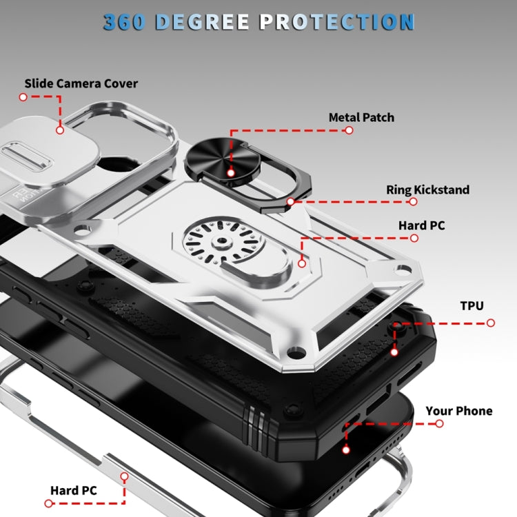 Sliding Camshield TPU + PC Phone Case with Holder, Series 1