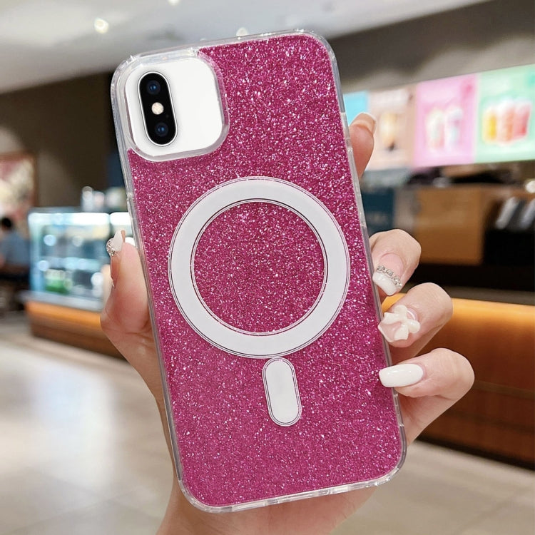 Acrylic Transparent Glitter MagSafe Phone Case, For iPhone XS Max, For iPhone 8 Plus / 7 Plus