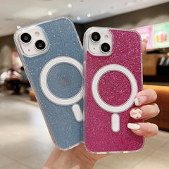 Acrylic Transparent Glitter MagSafe Phone Case, Series 1