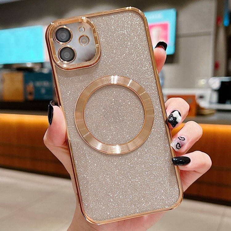 Electroplating Pure Color Glitter Powder MagSafe Phone Case, Series 1