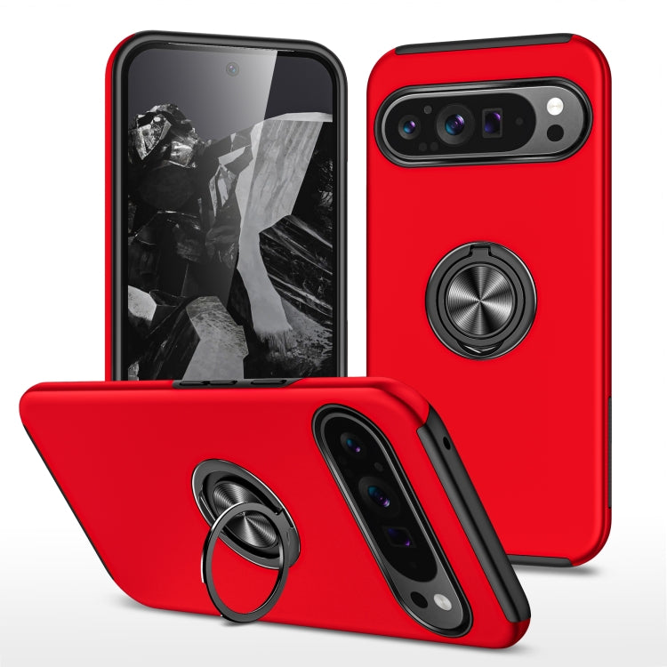 PC Hybrid TPU Magnetic Ring Holder Phone Case, For Google Pixel 9 Pro, For Google Pixel 8a