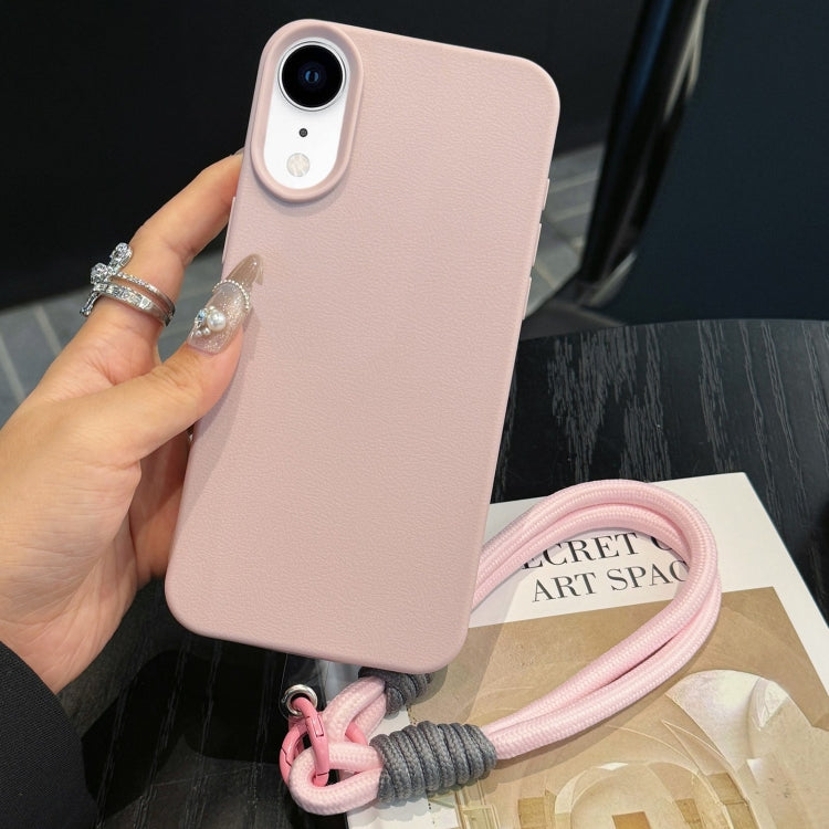 Leather Texture TPU Full Coverage Phone Case with Lanyard, Series 1