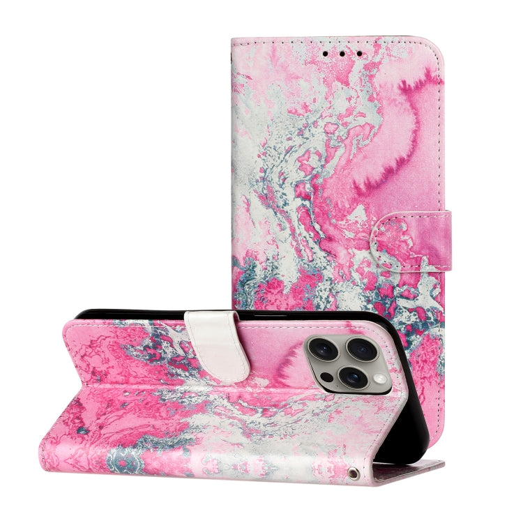 Colored Drawing Marble Pattern Leather Phone Case, Series 1