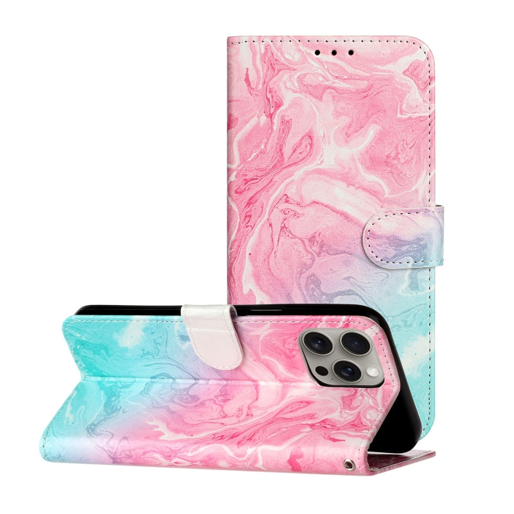 Colored Drawing Marble Pattern Leather Phone Case, Series 1