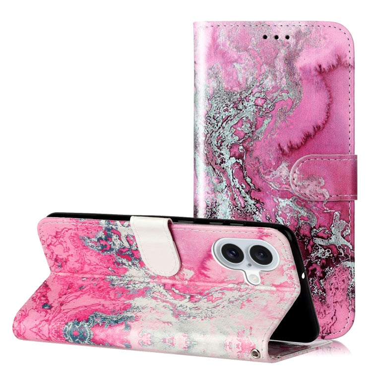 Colored Drawing Marble Pattern Leather Phone Case, Series 1