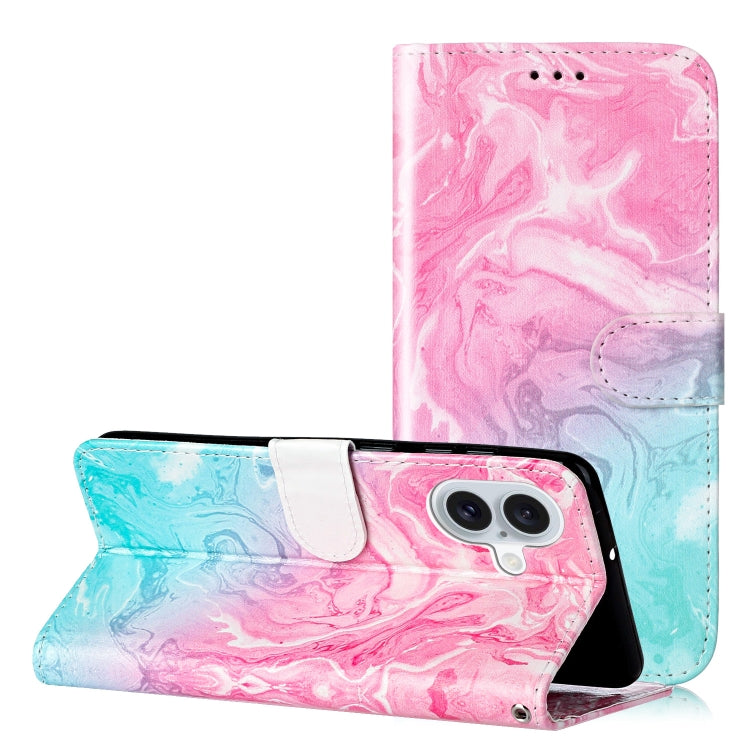 Colored Drawing Marble Pattern Leather Phone Case, Series 1