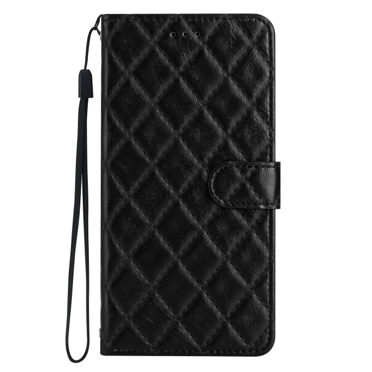 Rhombus Lattice Texture Leather Phone Case