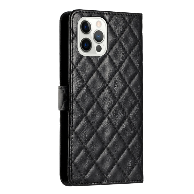 Rhombus Lattice Texture Leather Phone Case