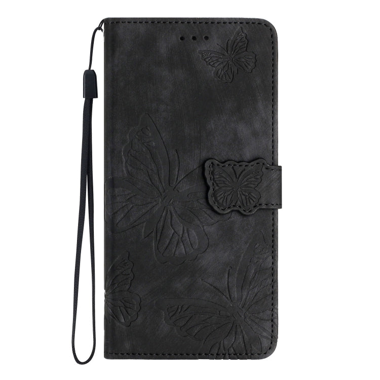 Skin-feel Embossed Butterfly Leather Phone Case