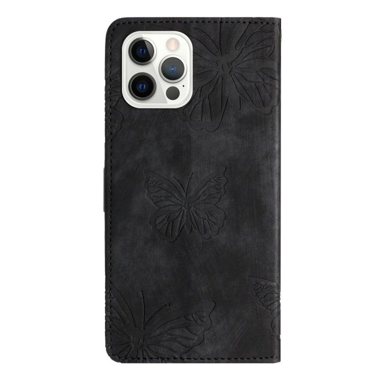 Skin-feel Embossed Butterfly Leather Phone Case