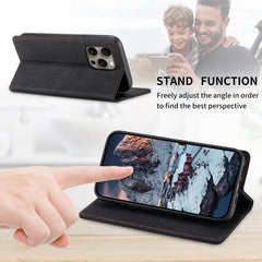 Business Solid Color Magnetic RFID Leather Phone Case