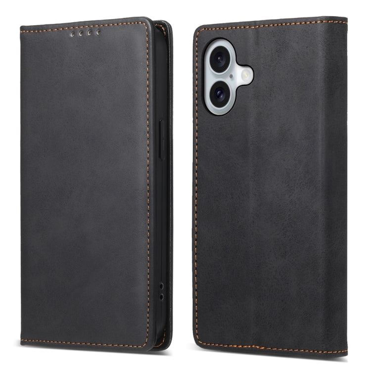 Business Solid Color Magnetic RFID Leather Phone Case