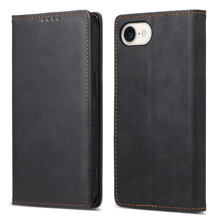 Business Solid Color Magnetic RFID Leather Phone Case