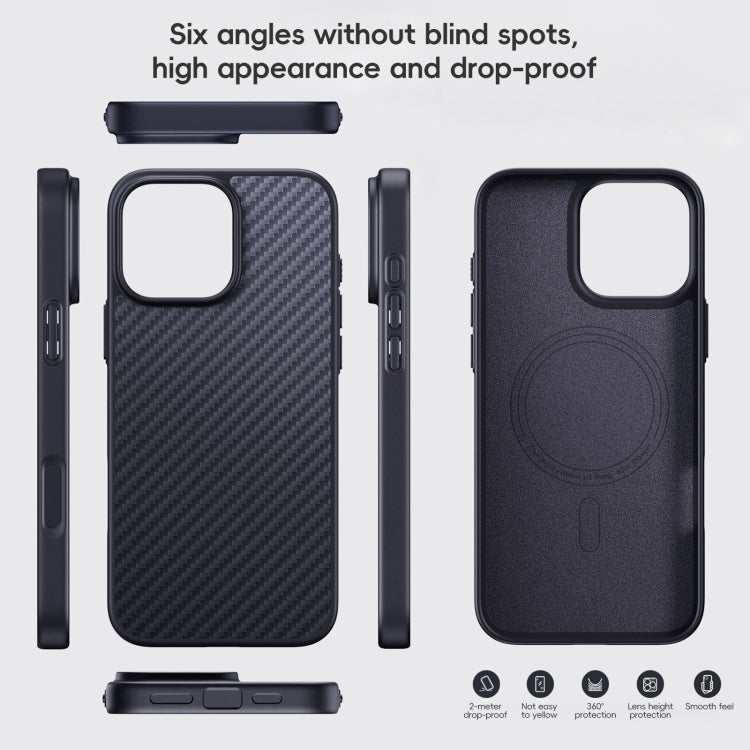 Carbon Fiber Kevlar MagSafe Magnetic Phone Case