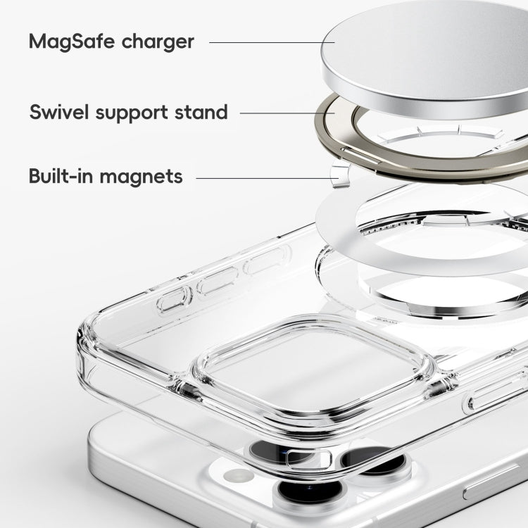 Crystal Clear MagSafe Magnetic Holder Phone Case