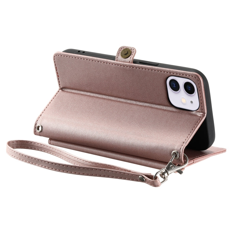 Wallet Multi-card Slot Leather Phone Case with Lanyard, Series 1