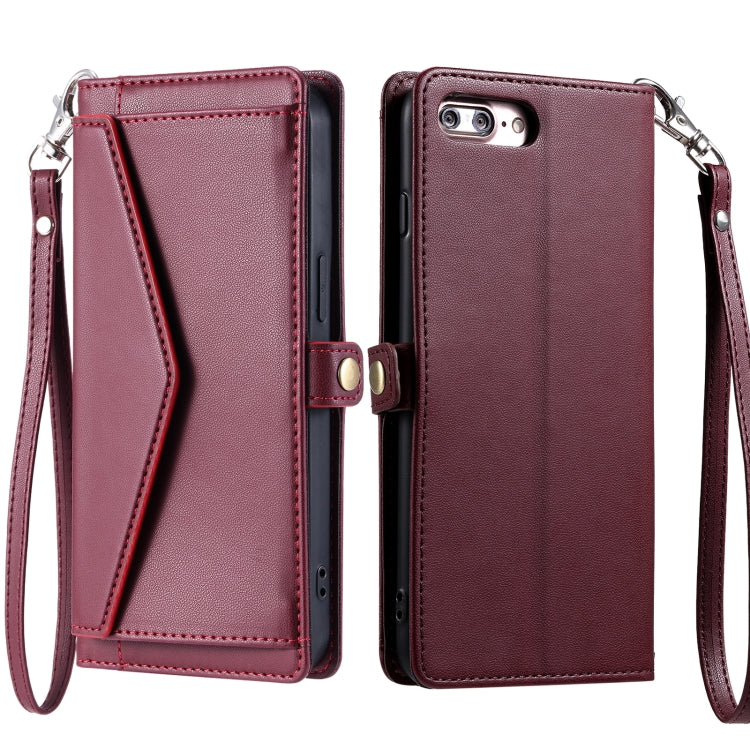 Wallet Multi-card Slot Leather Phone Case with Lanyard, Series 1