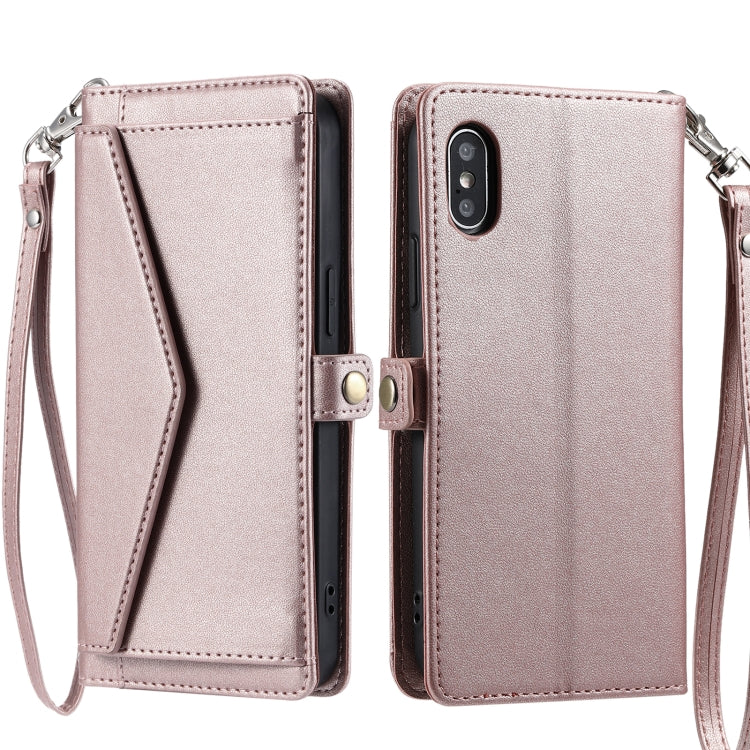 Wallet Multi-card Slot Leather Phone Case with Lanyard, Series 1