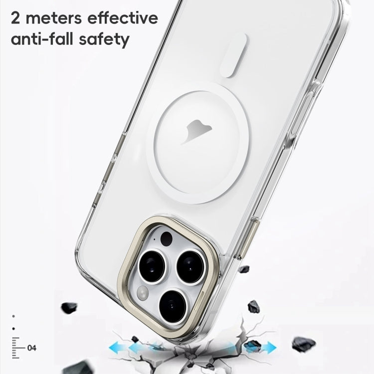 Frosted Crystal Clear Lens Holder MagSafe Magnetic Phone Case