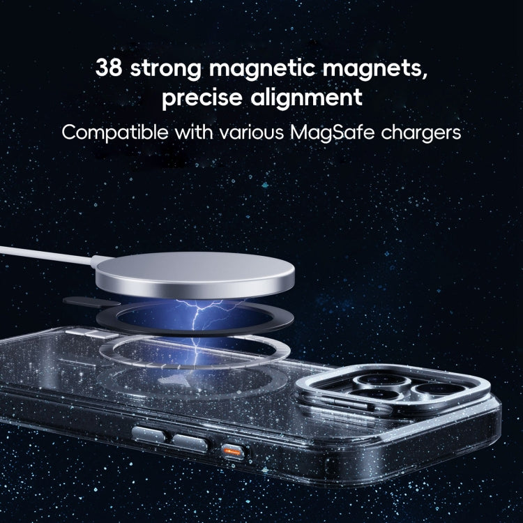 Glitter Powder Lens Holder MagSafe Magnetic Phone Case