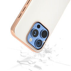 ABEEL Electroplated Frame Genuine Leather Elegant Phone Case