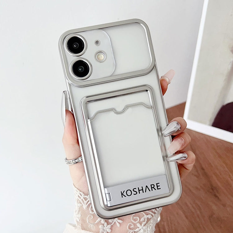 Electroplating Card Bag Holder TPU Phone Case, Series 1