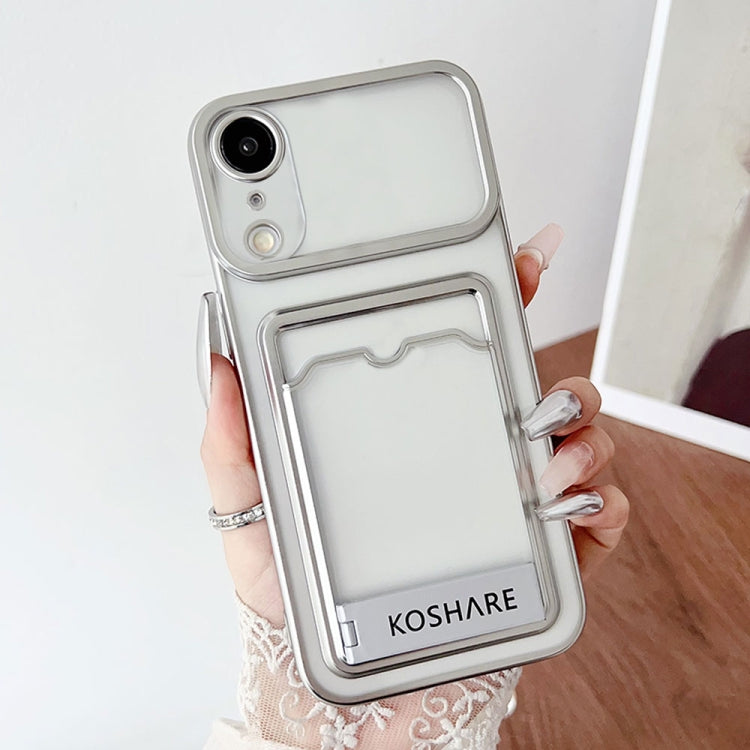 Electroplating Card Bag Holder TPU Phone Case, Series 1