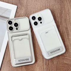 Electroplating Card Bag Holder TPU Phone Case, Series 1