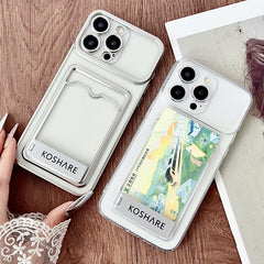 Electroplating Card Bag Holder TPU Phone Case, Series 1