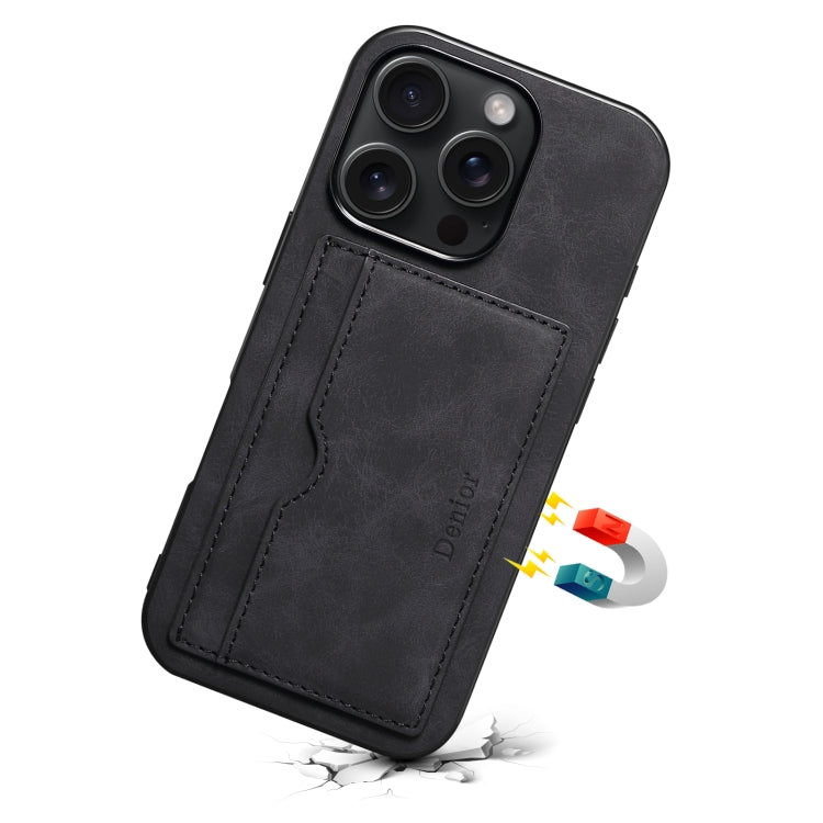 Denior D08 PU Single Card Slot Holder Phone Case