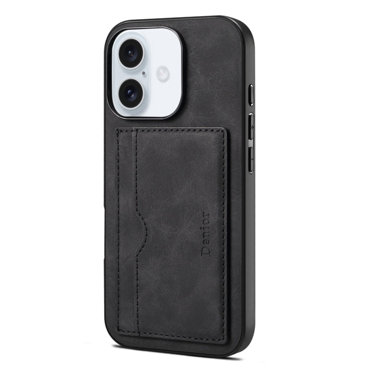 Denior D08 PU Single Card Slot Holder Phone Case