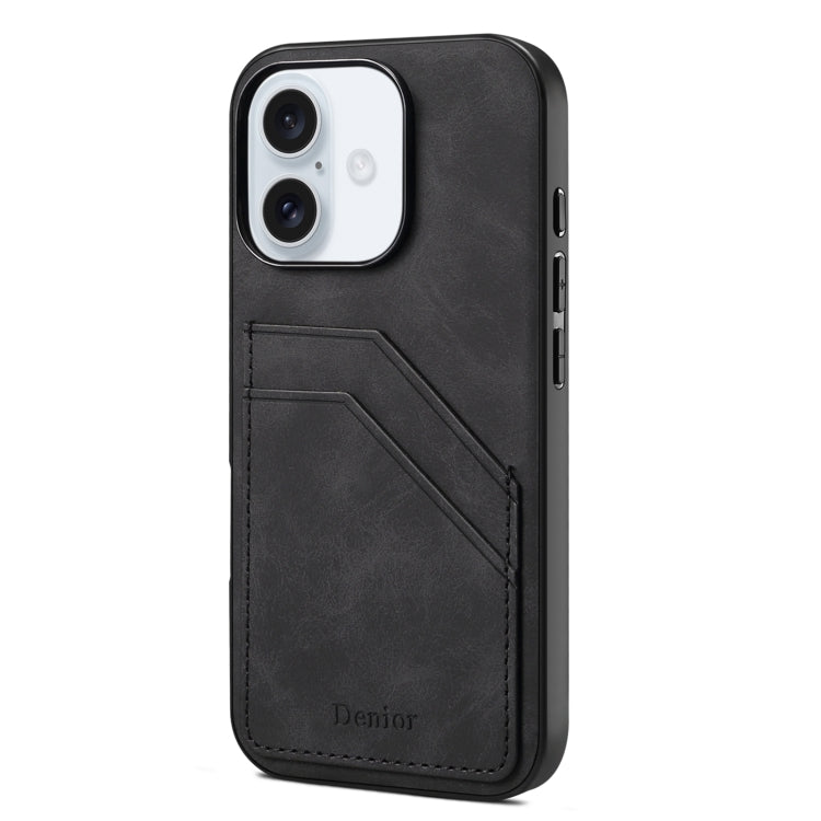 Denior D09 PU Dual Card Slot Back Cover Phone Case