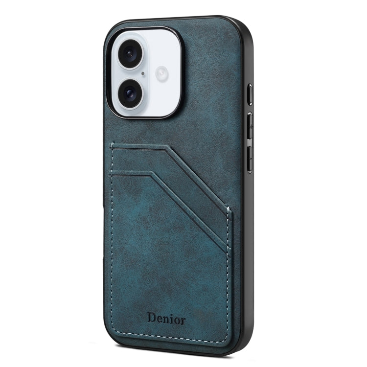 Denior D09 PU Dual Card Slot Back Cover Phone Case