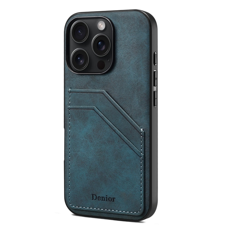 Denior D09 PU Dual Card Slot Back Cover Phone Case