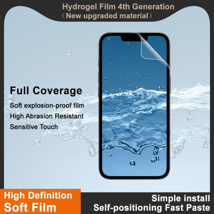 imak 4th Generation  Full Coverage Screen Hydrogel Film Protector, For iPhone 16e, For iPhone 16 Pro Max, For iPhone 16 Pro, For iPhone 16 Plus, For iPhone 16