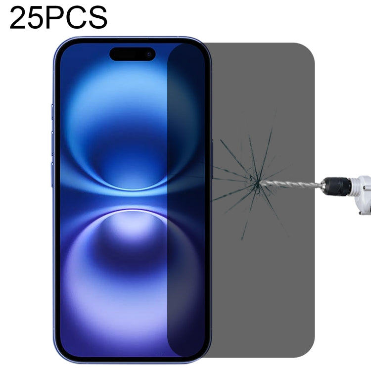 25pcs High Transparency Full Cover Anti-spy Tempered Glass Film