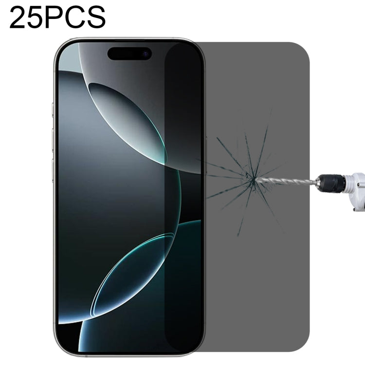 25pcs High Transparency Full Cover Anti-spy Tempered Glass Film