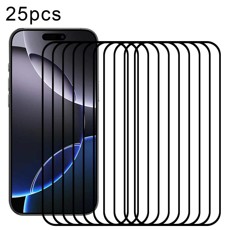 25pcs Full Glue Screen Tempered Glass Film