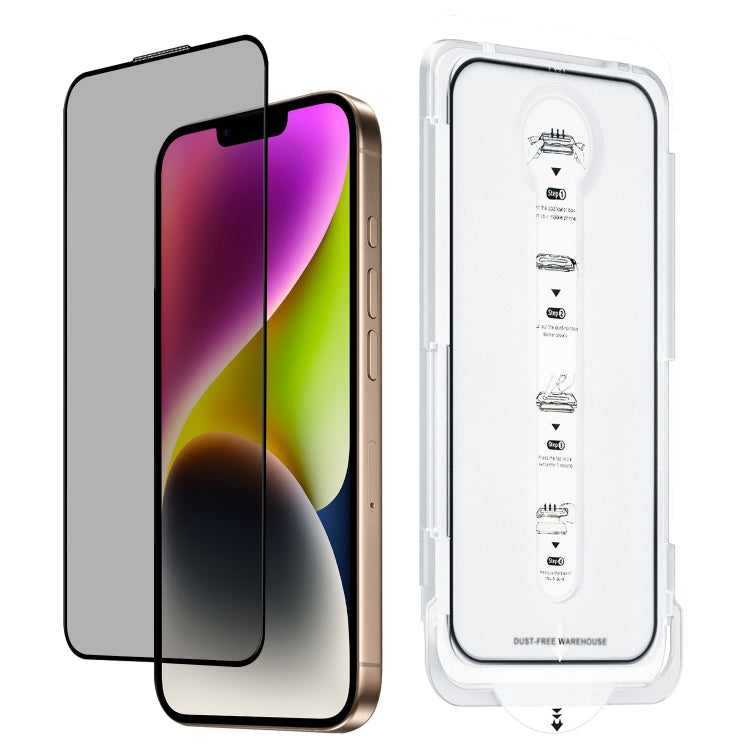 Dust-Free Easy Install Privacy Tempered Glass Film, For iPhone 16 Pro Max, For iPhone 16 Pro, For iPhone 16 Plus, For iPhone 16, For iPhone 15 Pro Max, For iPhone 15 Pro, For iPhone 15 Plus, For iPhone 15, For iPhone 14 Plus, For iPhone 14�������������...