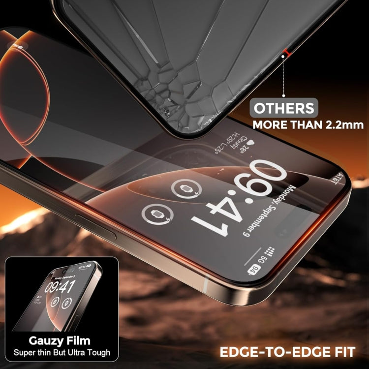 Dust-Free Easy Install HD Tempered Glass Film, For iPhone 16 Pro Max, For iPhone 16 Pro, For iPhone 16 Plus, For iPhone 16, For iPhone 15 Pro Max, For iPhone 15 Pro, For iPhone 15 Plus, For iPhone 15, For iPhone 14 Plus, For iPhone 14, For iPhone 14 Pr...