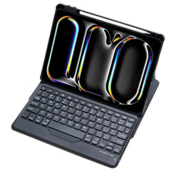 L13-B 360 Rotation Acrylic Transparent Bluetooth Keyboard Leather Case