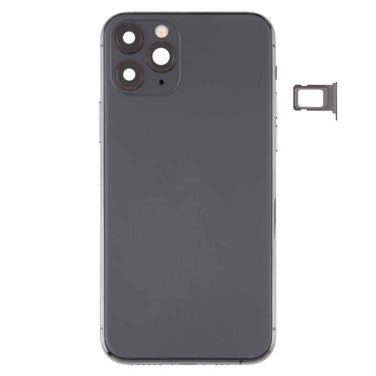 Battery Back Cover (with Side Keys & Card Tray & Power + Volume Flex Cable & Wireless Charging Module) for iPhone 11 Pro