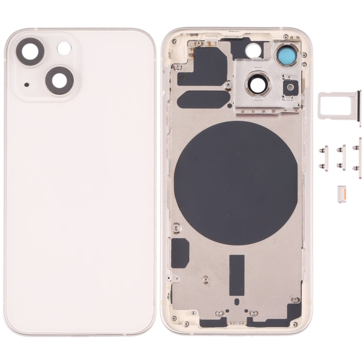 Back Housing Cover with SIM Card Tray & Side  Keys & Camera Lens for iPhone 13 Mini