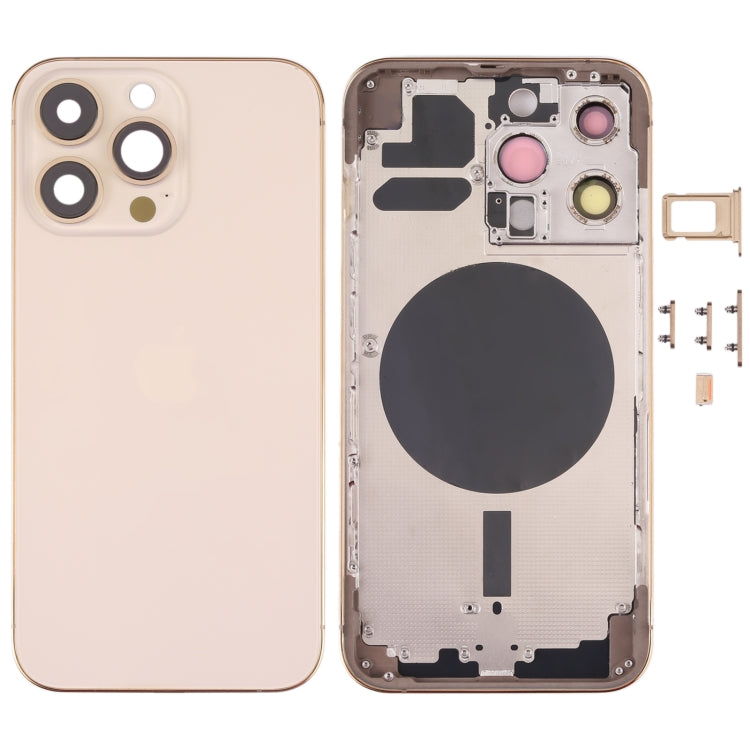 Back Housing Cover with SIM Card Tray & Side  Keys & Camera Lens for iPhone 13 Pro