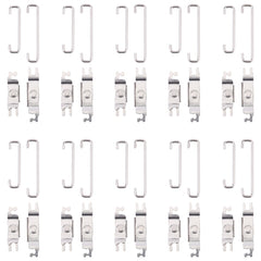 10 Sets Power/Volume Internal Badge Holder and U Spring Hooks for iPhone X-13 Pro Max