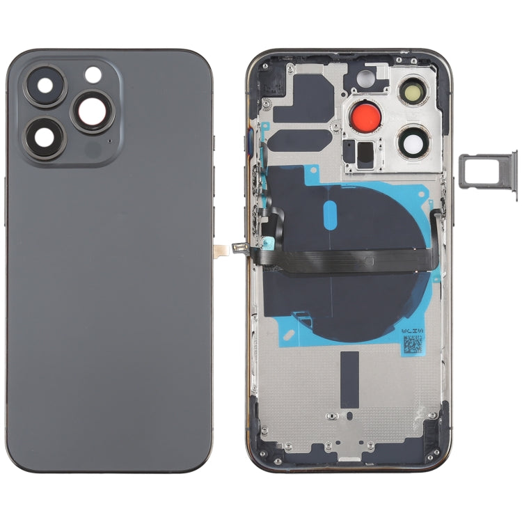 For iPhone 13 Pro Battery Back Cover with Side Keys & Card Tray & Power + Volume Flex Cable & Wireless Charging Module, For iPhone 13 Pro(Assembly)